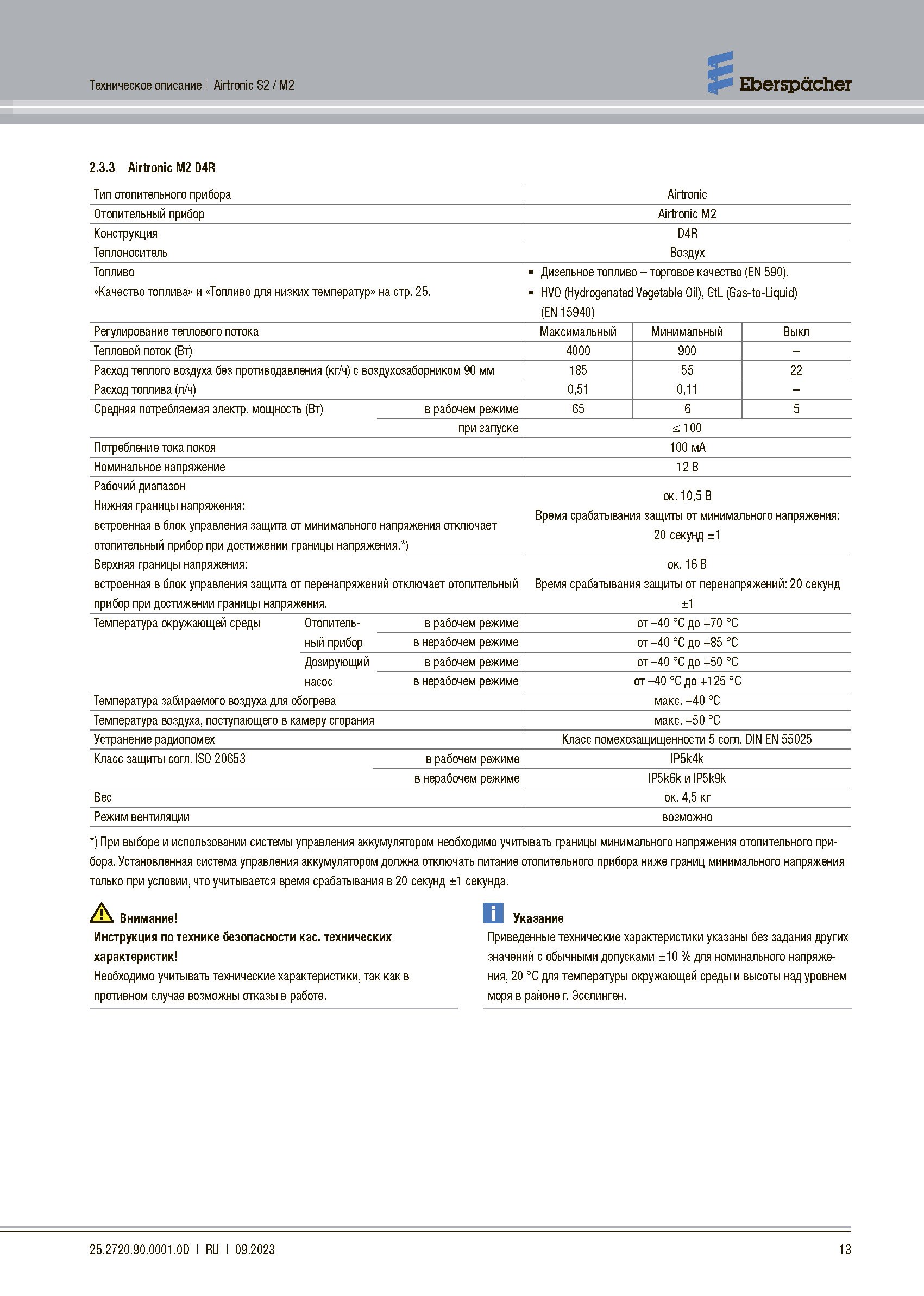 Инструкция AIRTRONIC M2 D4L страница 7
