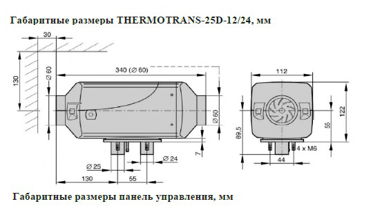 габариты Thermotrans 25D габариты Thermotrans 25D