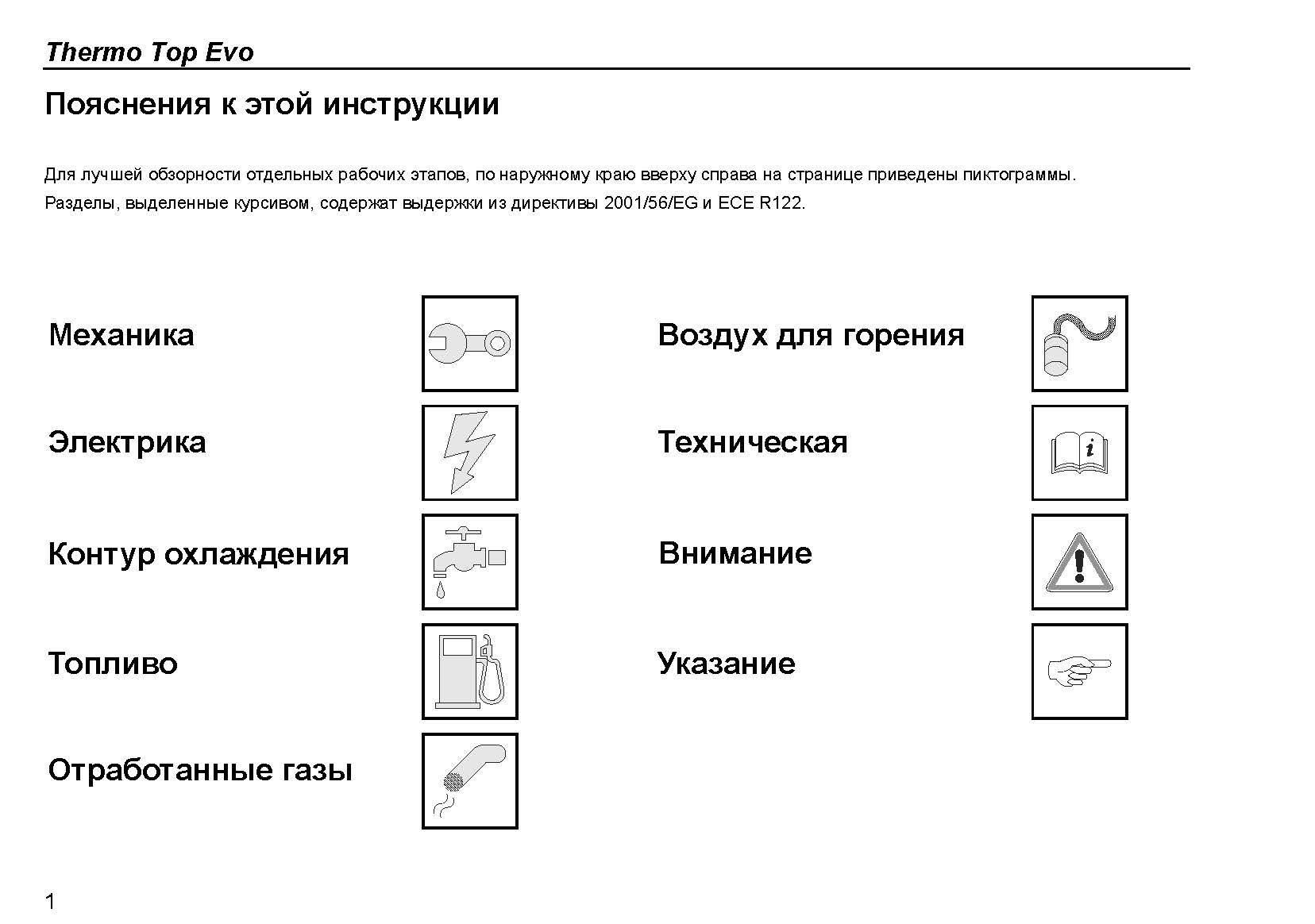 Отсканированная официальная инструкция по установке подогревателей Webasto серии Thermo Top Evo Start\Comfort+ Отсканированная официальная инструкция по установке подогревателей Webasto серии Thermo Top Evo Start\Comfort+