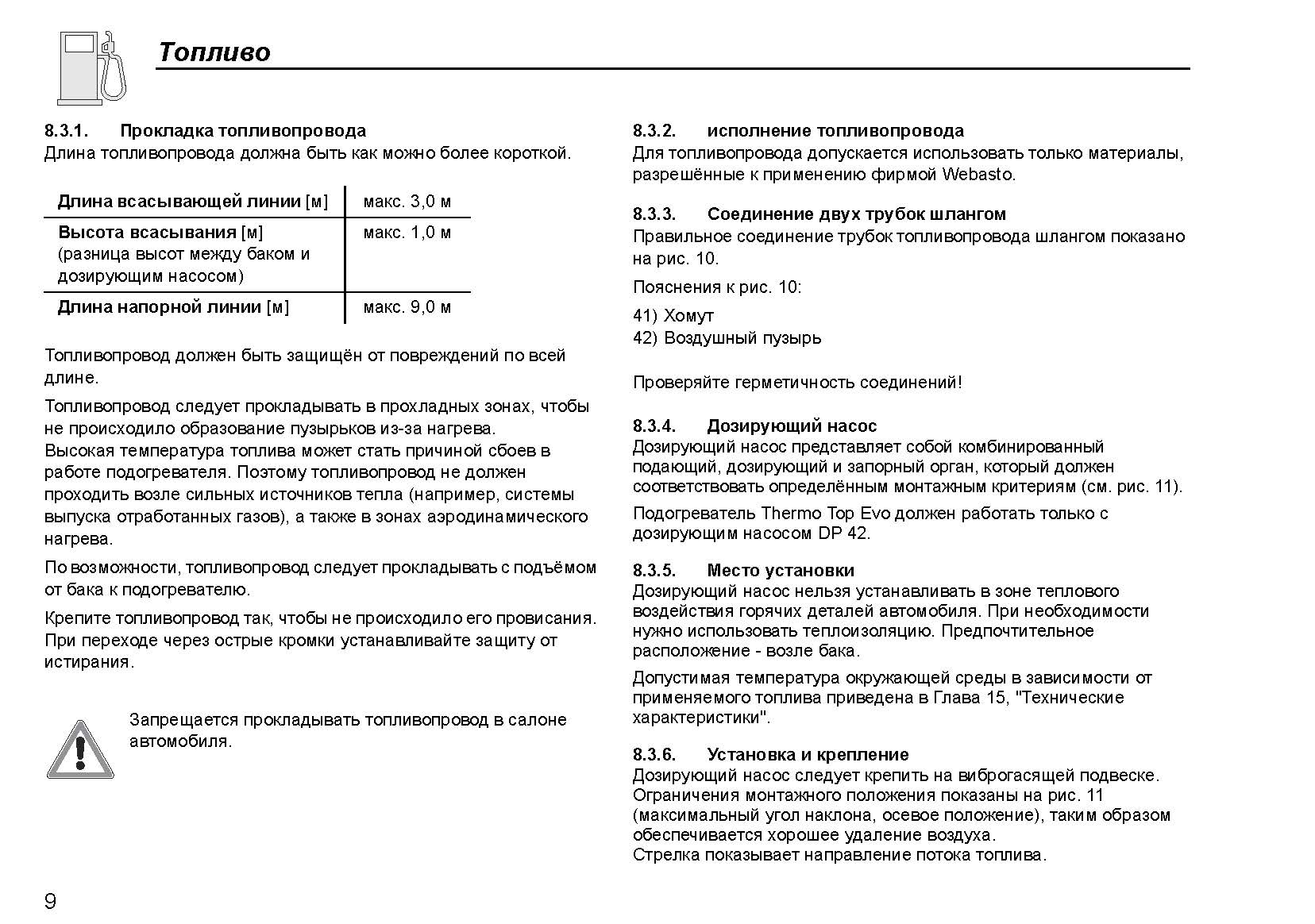 Отсканированная официальная инструкция по установке подогревателей Webasto серии Thermo Top Evo Start\Comfort+ Отсканированная официальная инструкция по установке подогревателей Webasto серии Thermo Top Evo Start\Comfort+